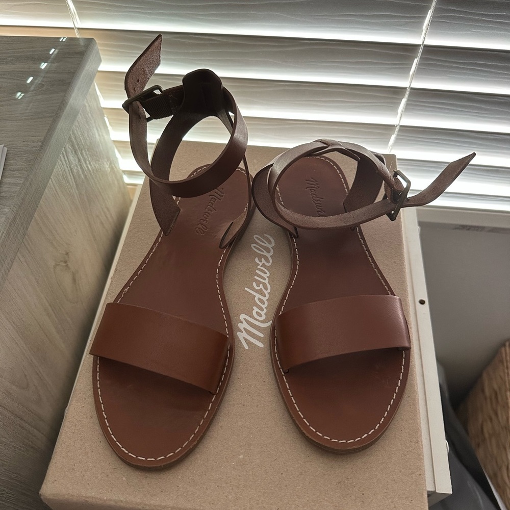 Madewell The Boardwalk sandal Brown size 7